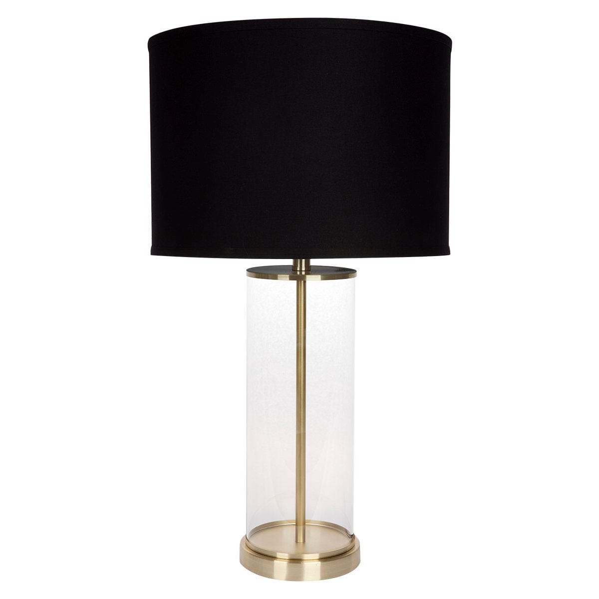 CAFE LIGHTING & LIVING Table Lamp Left Bank Table Lamp - Brass w Black Shade B12267