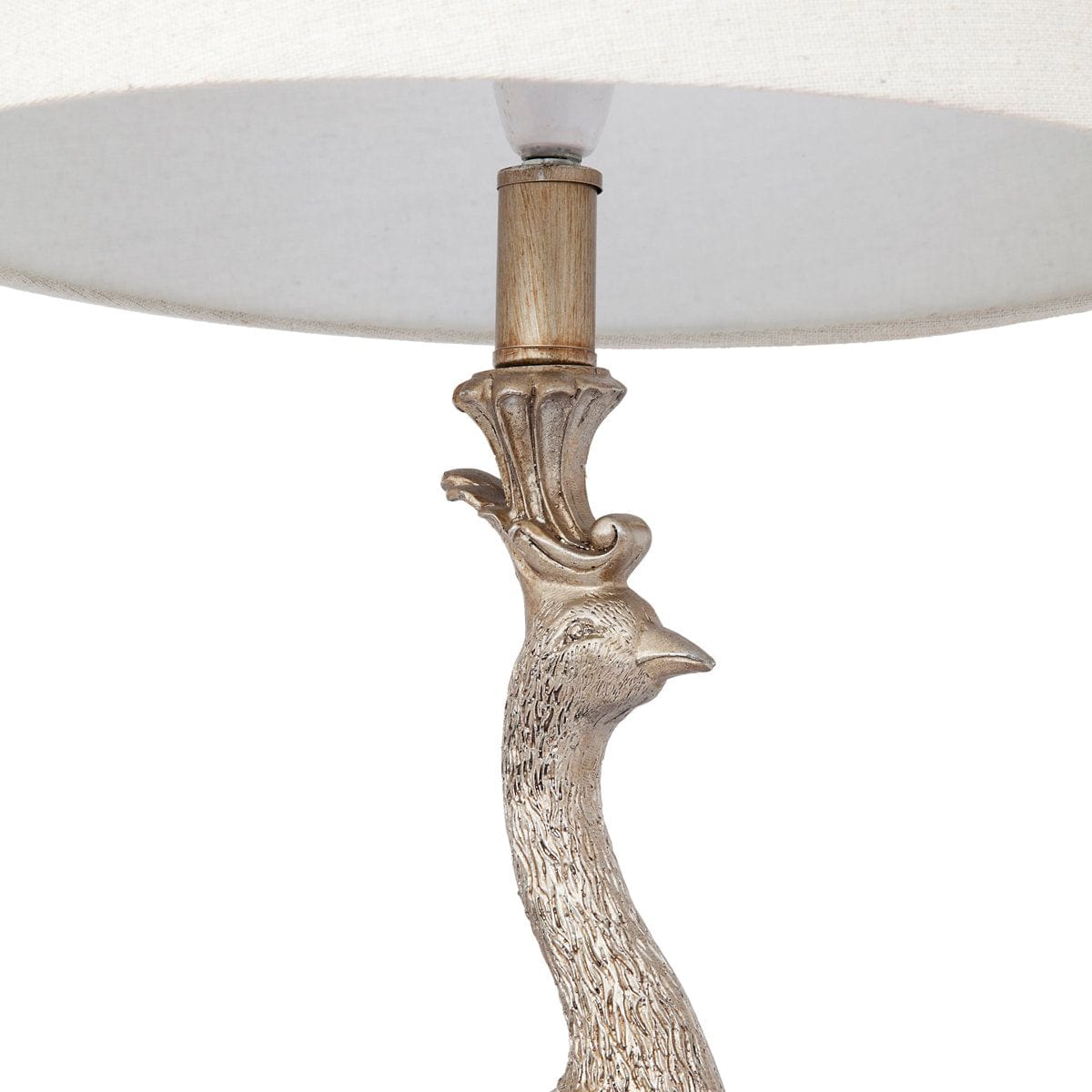 CAFE LIGHTING & LIVING Table Lamp Peacock Table Lamp - Champagne Gold 11627