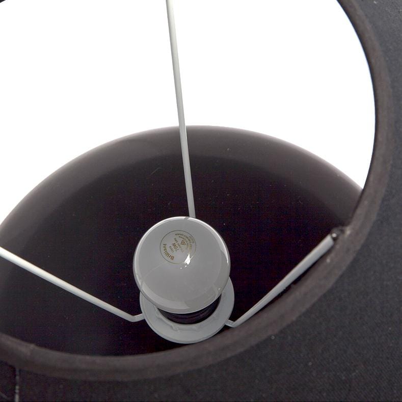 CAFE LIGHTING & LIVING Table Lamp Picasso Table Lamp - Black w Black Shade B13295