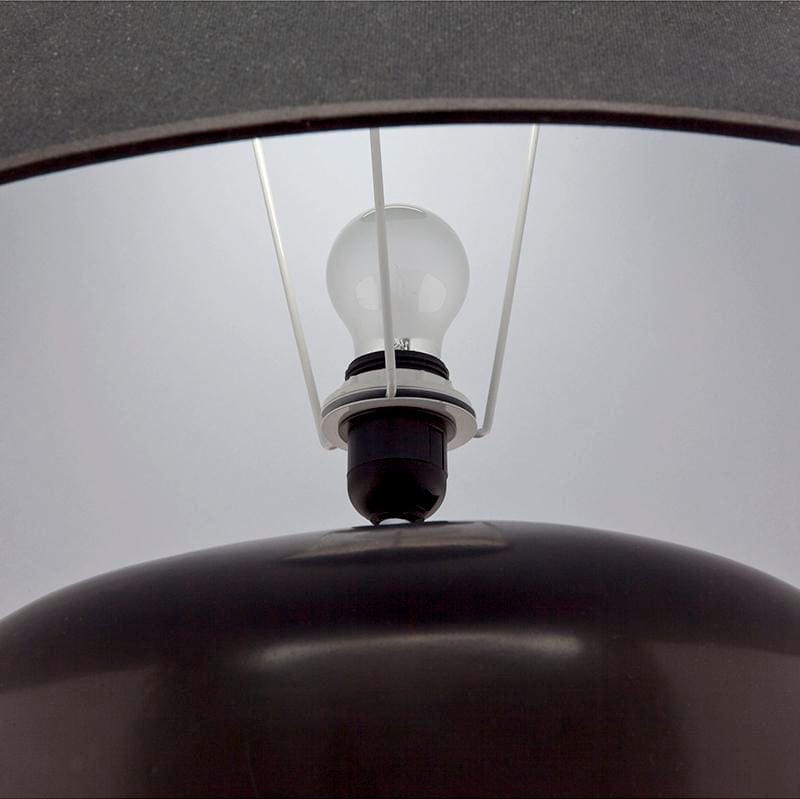 CAFE LIGHTING & LIVING Table Lamp Picasso Table Lamp - Black w Black Shade B13295