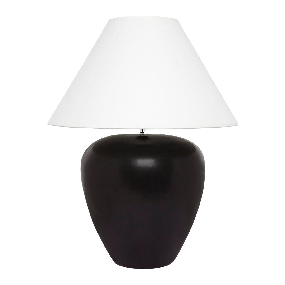 CAFE LIGHTING & LIVING Table Lamp Picasso Table Lamp - Black w White Shade B13286