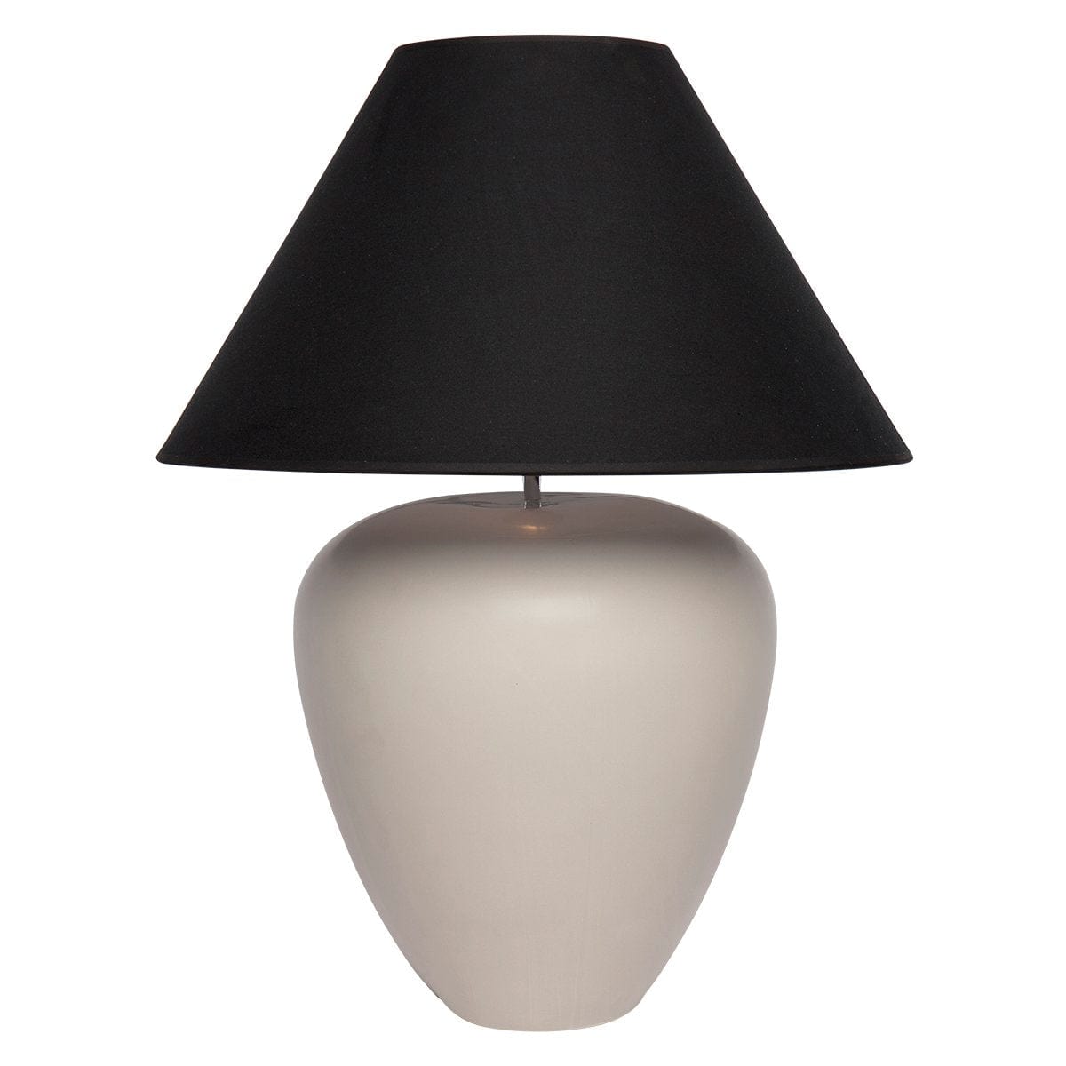 CAFE LIGHTING & LIVING Table Lamp Picasso Table Lamp - Natural w Black Shade B13296