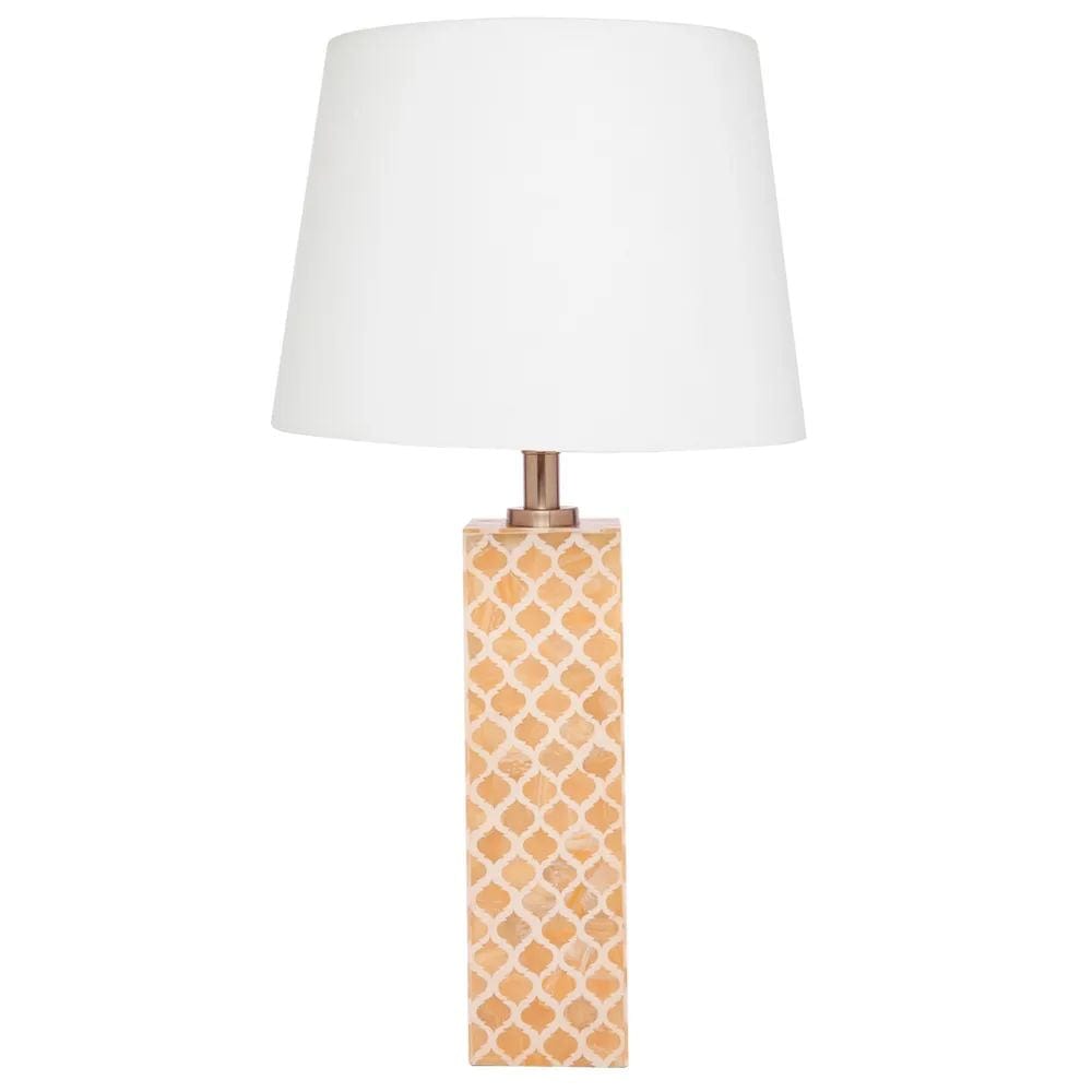 CAFE LIGHTING & LIVING TABLE LAMPS DIAMOND - Natural Ceramic Table Lamp 13326