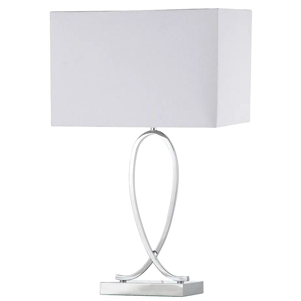 CAFE LIGHTING & LIVING TABLE LAMPS DOVE - Curved Metal Table Lamp 12381