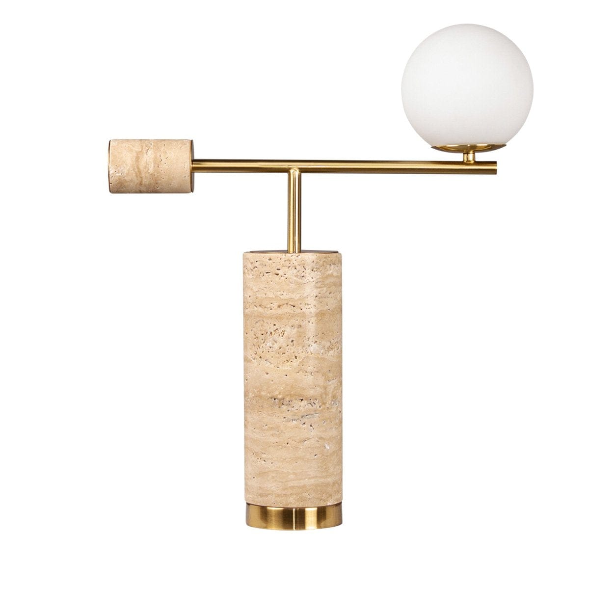 Green Earth Lighting Australia Table Lamp Zamora Travertine Table Lamp - Sand 12411