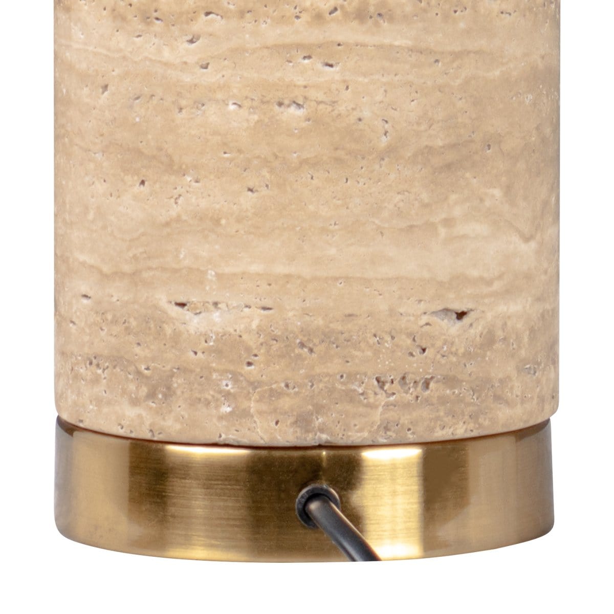 Green Earth Lighting Australia Table Lamp Zamora Travertine Table Lamp - Sand 12411