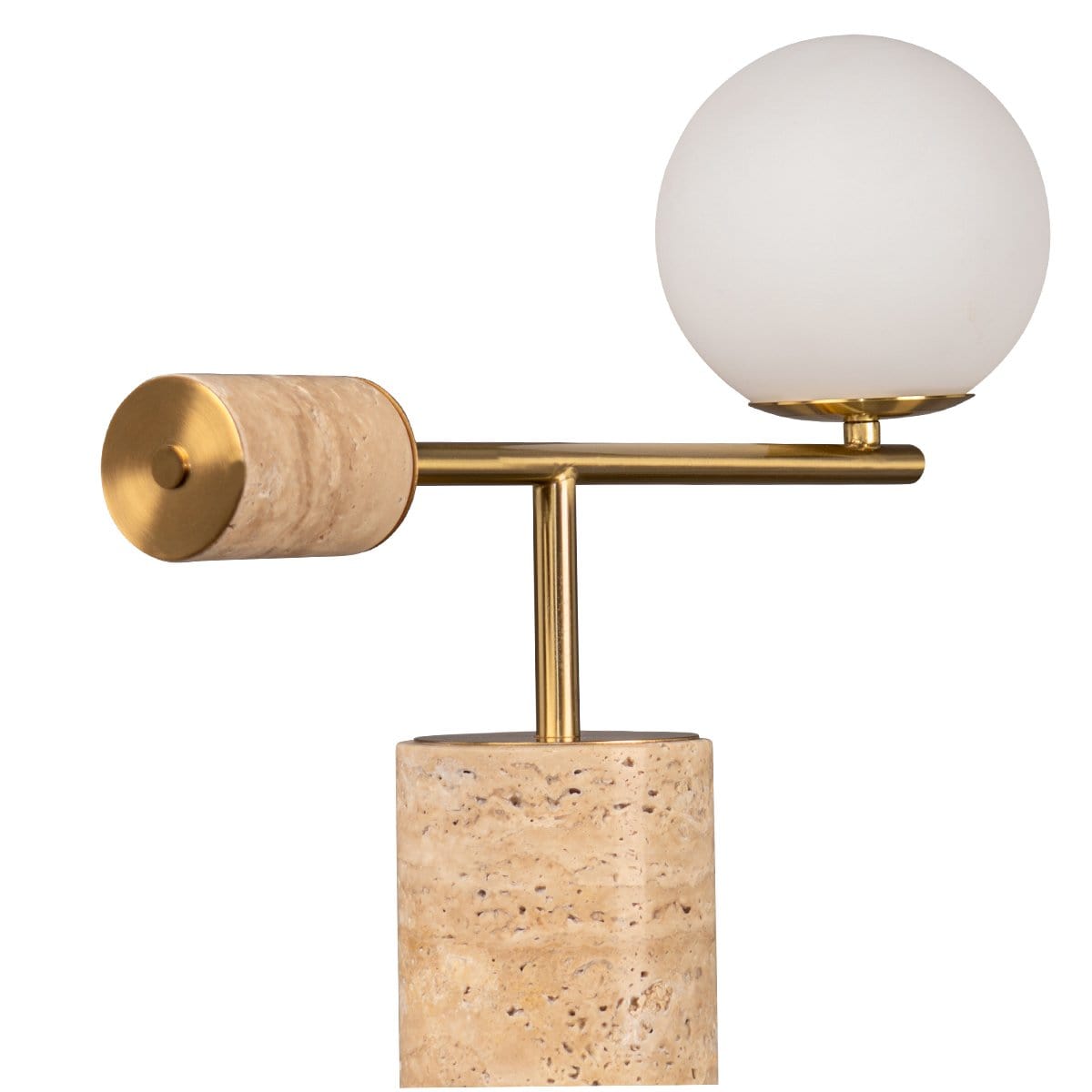 Green Earth Lighting Australia Table Lamp Zamora Travertine Table Lamp - Sand 12411