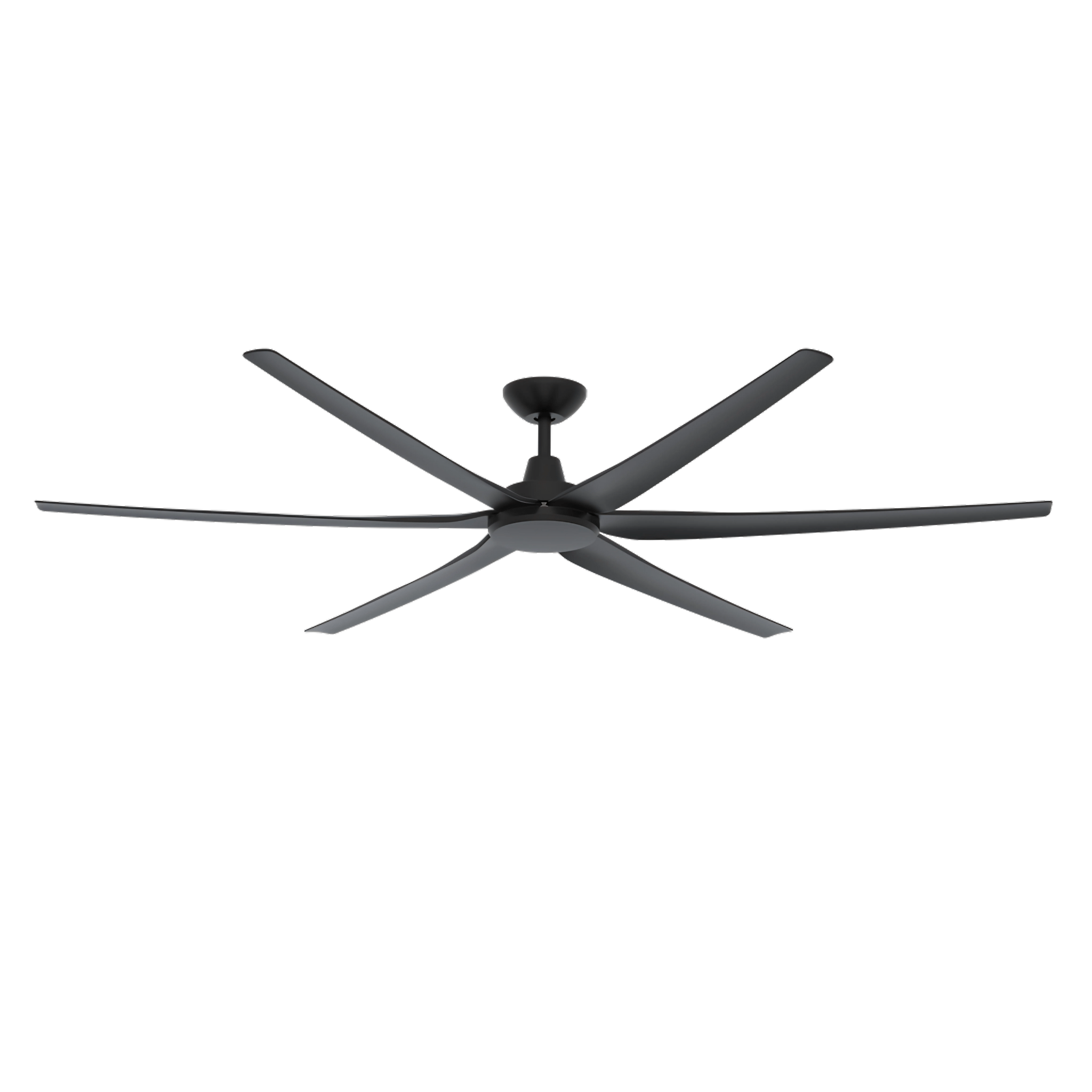 Green Earth Lighting Australia Ceiling Fan GLIDE 80" Black DC Ceiling Fan with Remote & WiFi Smart Control 60157 + CFA-SW/M