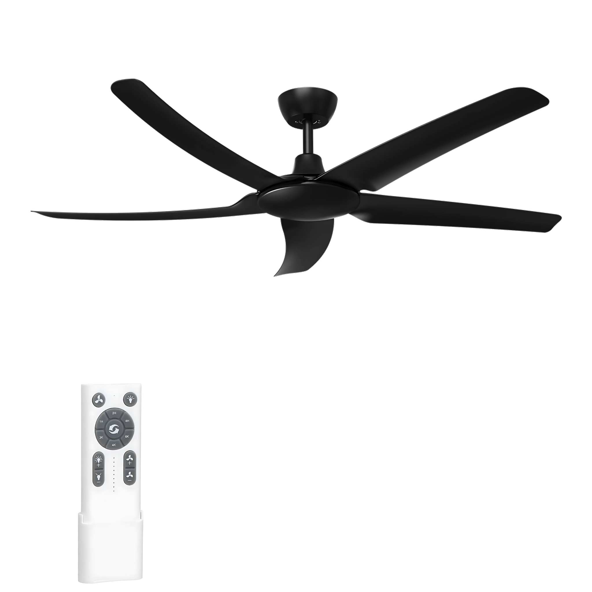 Green Earth Lighting Australia Ceiling Fan HOVER 56" Black DC Ceiling Fan with Remote 60060