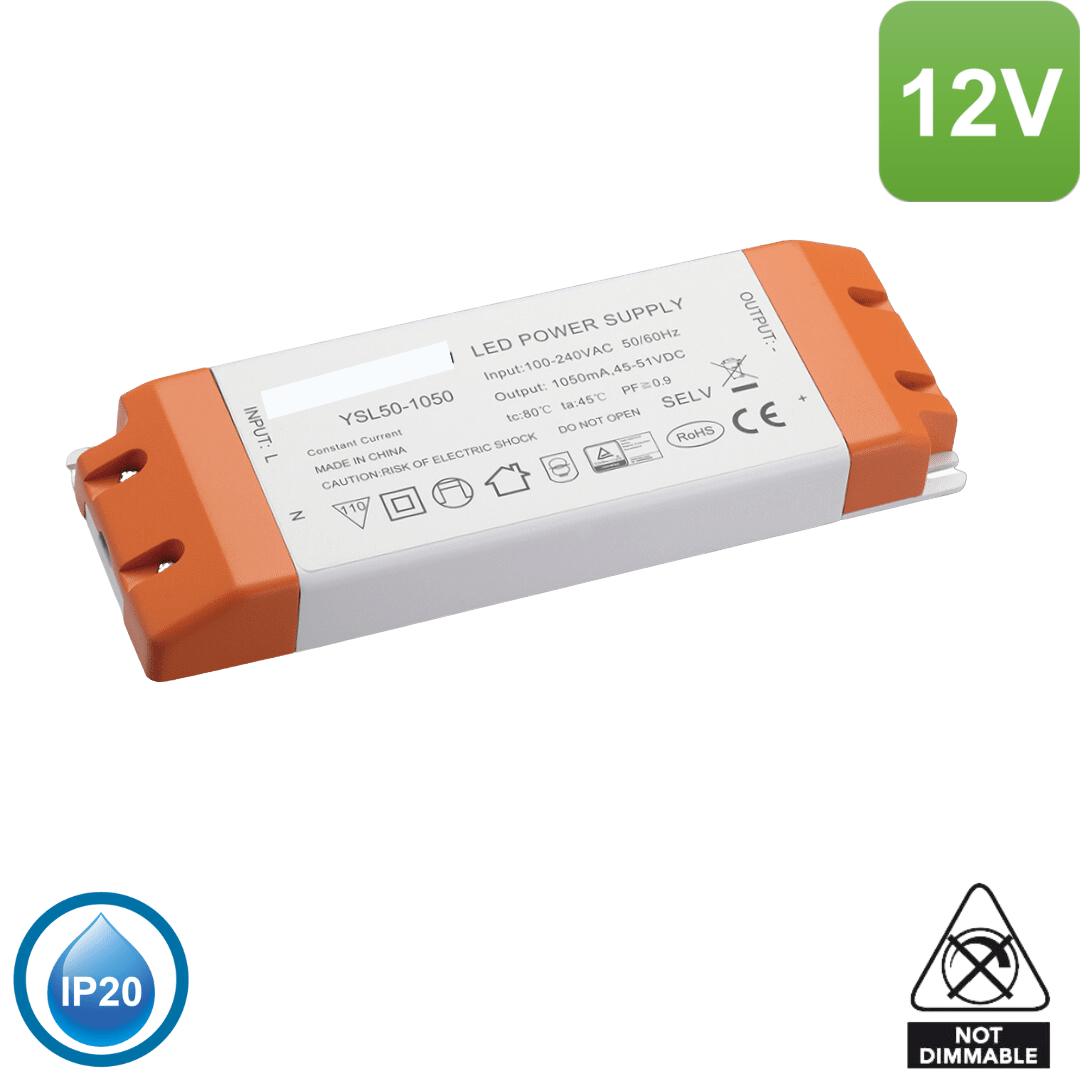 Empire of light Led Driver 12V 60W Constant Voltage Non Dimmable Indoor Led Driver IP2012V60W