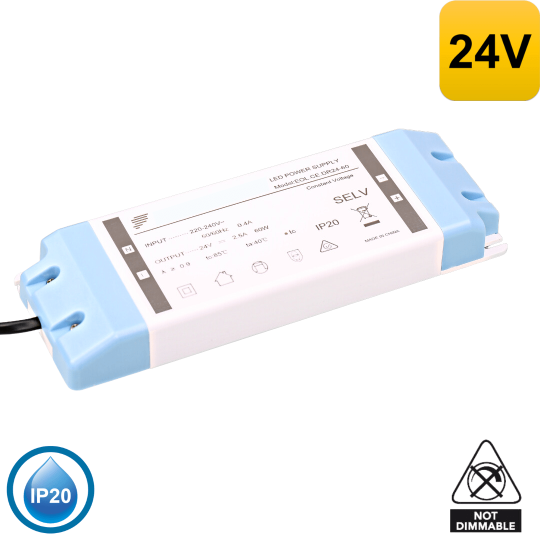 Empire of light Led Driver 24V 60W Constant Voltage Non Dimmable Indoor Led Driver IP2024V60W