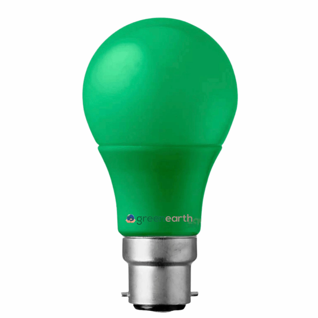 Green Earth LED Globes 5W = 40W B22 Green BCGREEN