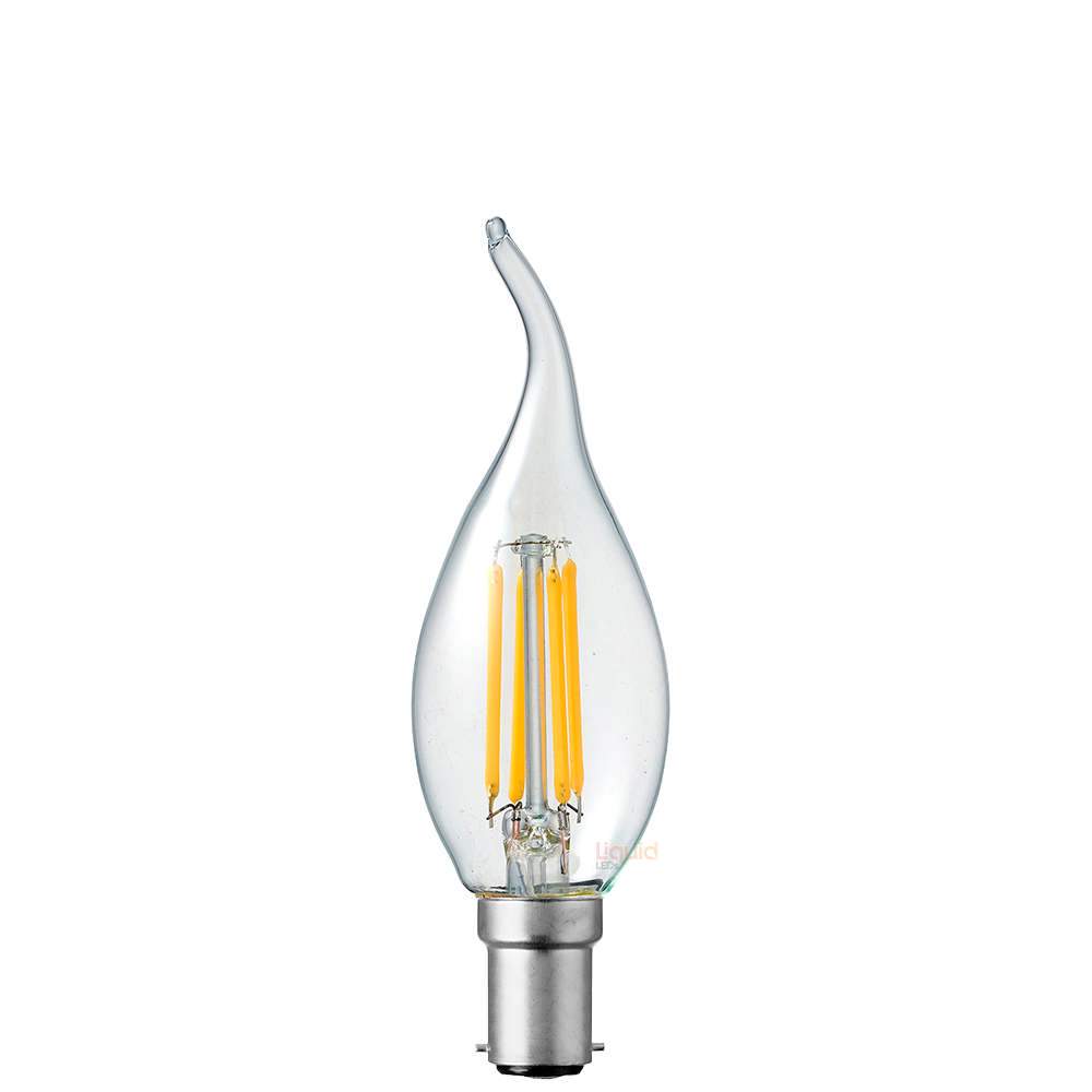 Green Earth Lighting Australia Candle Bulbs 4W Flame Tip Candle Dimmable LED Bulb (B15) Clear in Warm White F415-C35T-C-27K