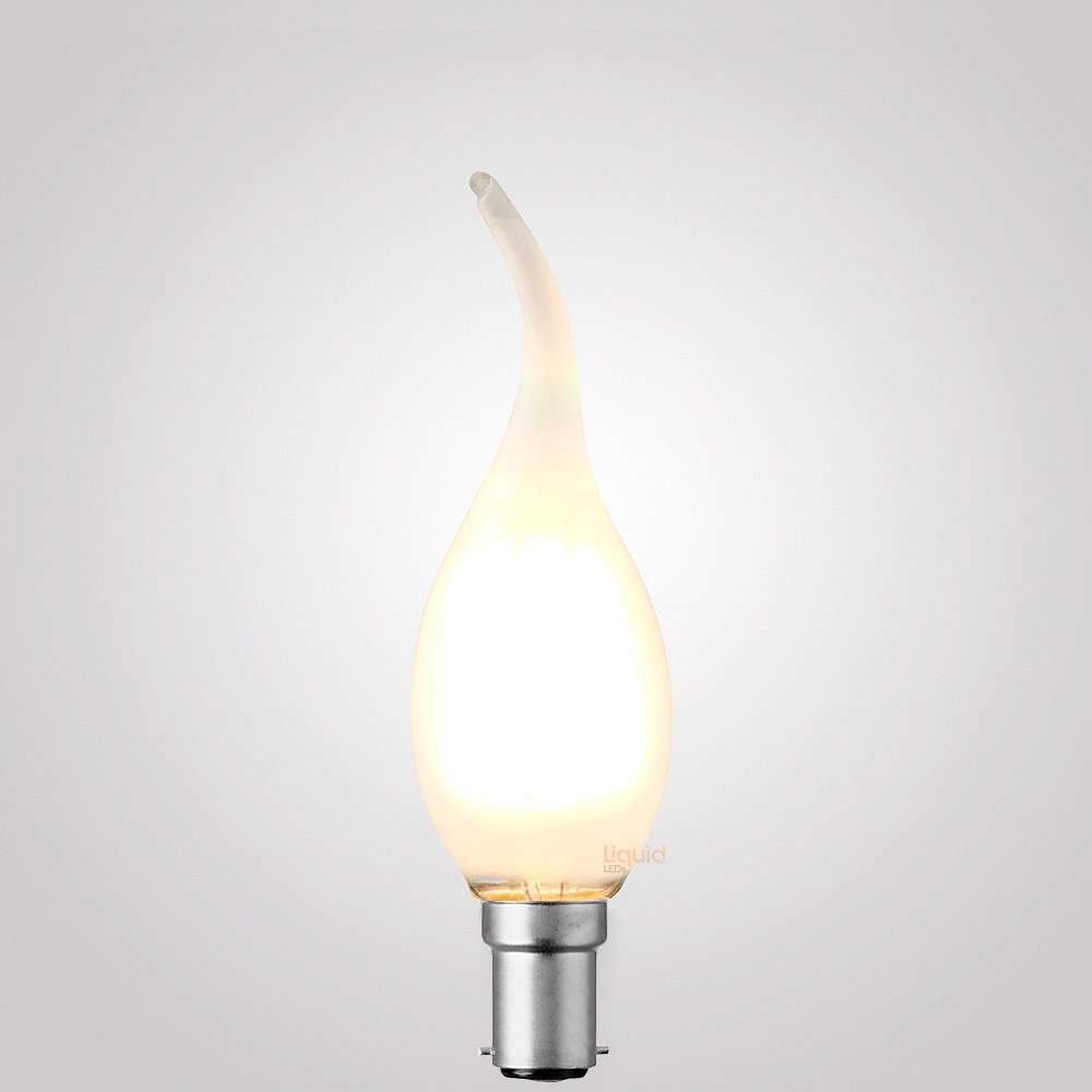 Green Earth Lighting Australia Candle Bulbs 4W Flame Tip Candle Dimmable LED Bulb (B15) Frost in Warm White F415-C35T-F-27K