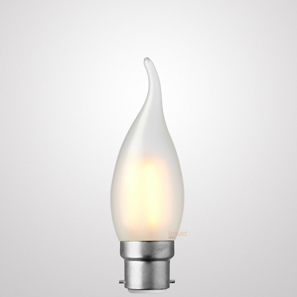 Green Earth Lighting Australia Candle Bulbs 4W Flame Tip Candle Dimmable LED Bulb (B22) Frost in Warm White F422-C35T-F-27K