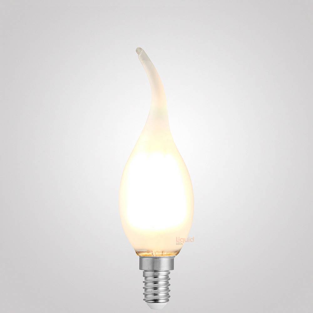 Green Earth Lighting Australia Candle Bulbs 4W Flame Tip Candle Dimmable LED Bulb (E14) Frost in Warm White F414-C35T-F-27K