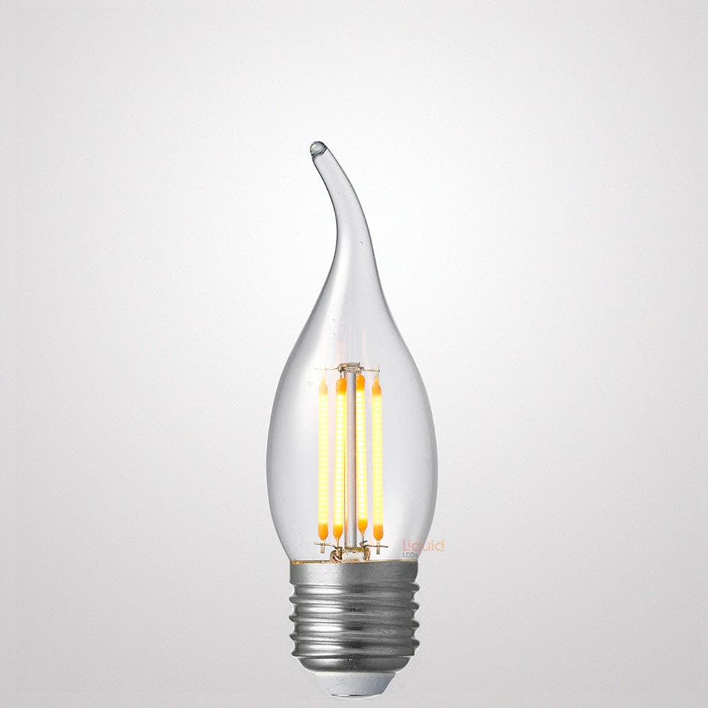 Green Earth Lighting Australia Candle Bulbs 4W Flame Tip Candle Dimmable LED Bulb (E27) Clear in Warm White F427-C35T-C-27K