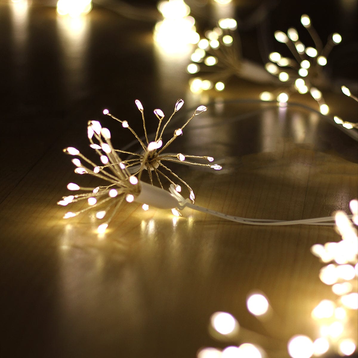 Green Earth Lighting Australia Christmas & Decoration Lights Dark Green Micro LED Flowers String Light Chain - Dark Green/White Cord MIC006G