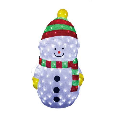 Green Earth Lighting Australia Christmas Figure Acrylic LED Snowman - 2 Size - Xmas Outdoor Decoration