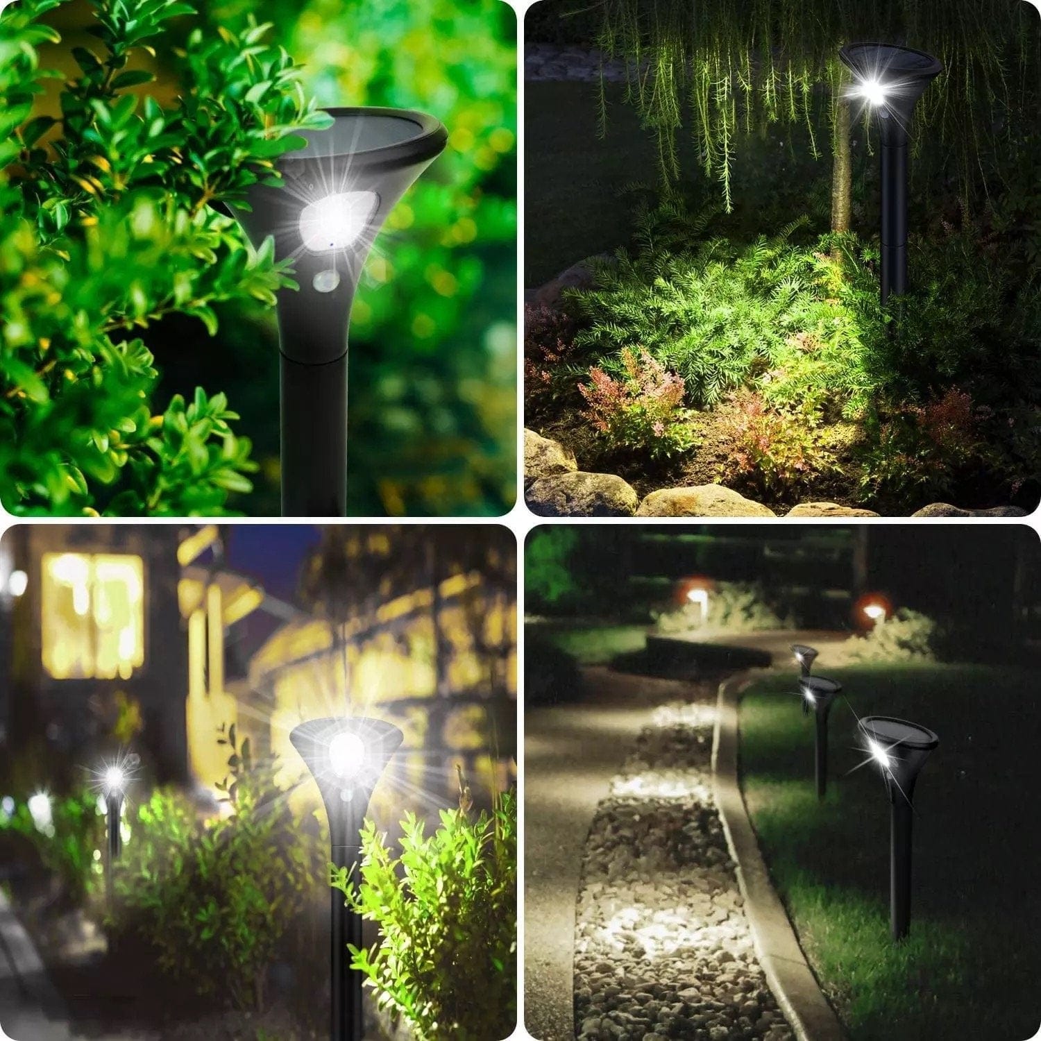 Green Earth Lighting Australia Garden Nebula Solar PIR Spike Twin Pack Kit - 6000K NEBULA6K