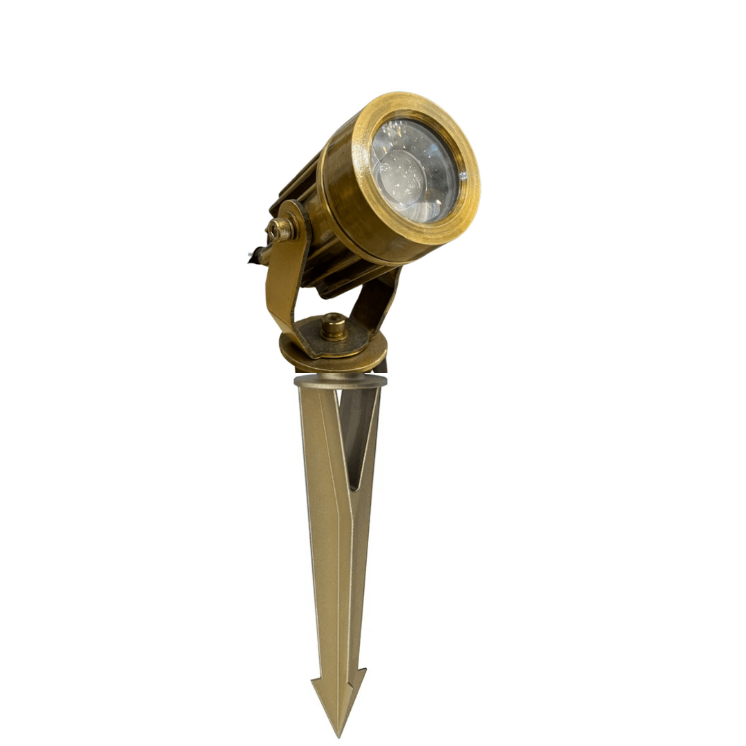 Green Earth Lighting Australia Garden Scenic Antique Brass 3000K LED Garden Spike SCENICAB3K