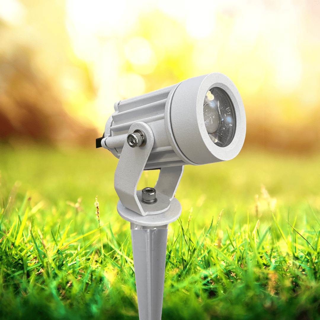 Green Earth Lighting Australia Garden Scenic Matte White 4000K LED Garden Spike SCENICW4K