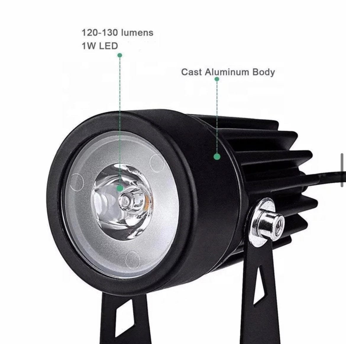 Green Earth Lighting Australia Garden Series II Professional Grade 3000K 4 Piece DIY LED Solar 4 in 1 Garden Spike Kit MONET3K
