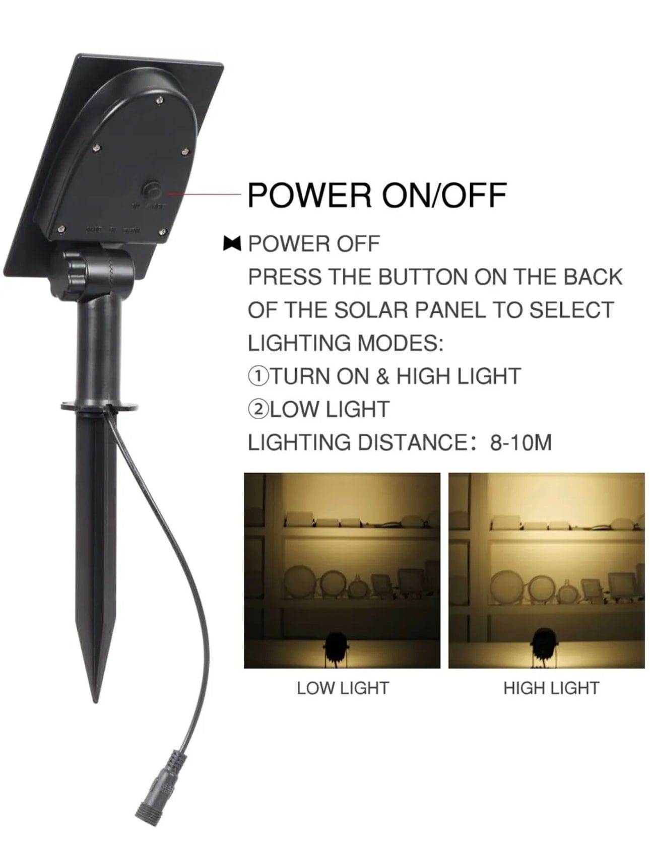 Green Earth Lighting Australia Garden Series II Professional Grade 3000K 4 Piece DIY LED Solar 4 in 1 Garden Spike Kit MONET3K