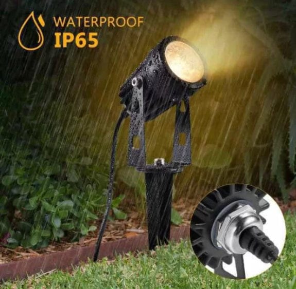 Green Earth Lighting Australia Garden Series II Professional Grade 3000K 4 Piece DIY LED Solar 4 in 1 Garden Spike Kit MONET3K