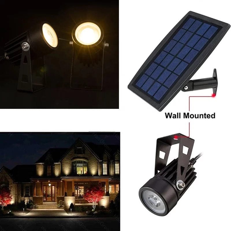 Green Earth Lighting Australia Garden Series II Professional Grade 3000K 4 Piece DIY LED Solar 4 in 1 Garden Spike Kit MONET3K