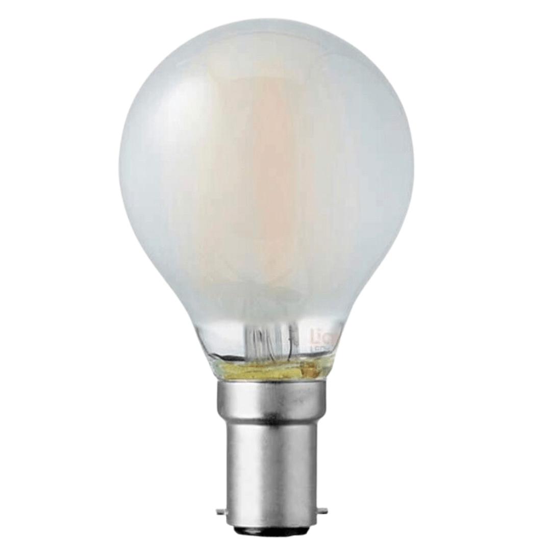 Green Earth Lighting Australia GLOBES B15 / 4000K 4W Frost LED Filament Dimmable Fancy Round - 4000K B4546FD