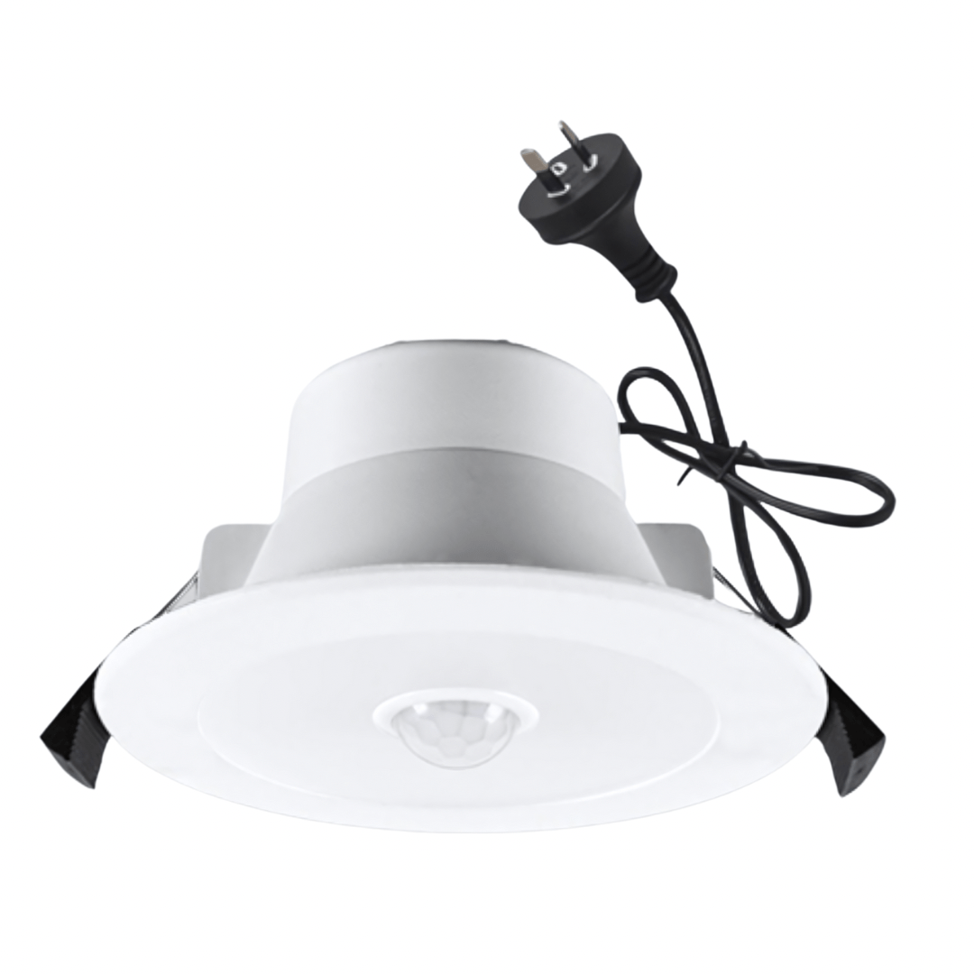 Green Earth Lighting Australia LED downlight 10W Tri-Colour Motion Sensor LED Downlight 90mm Cut out RENOSENSOR