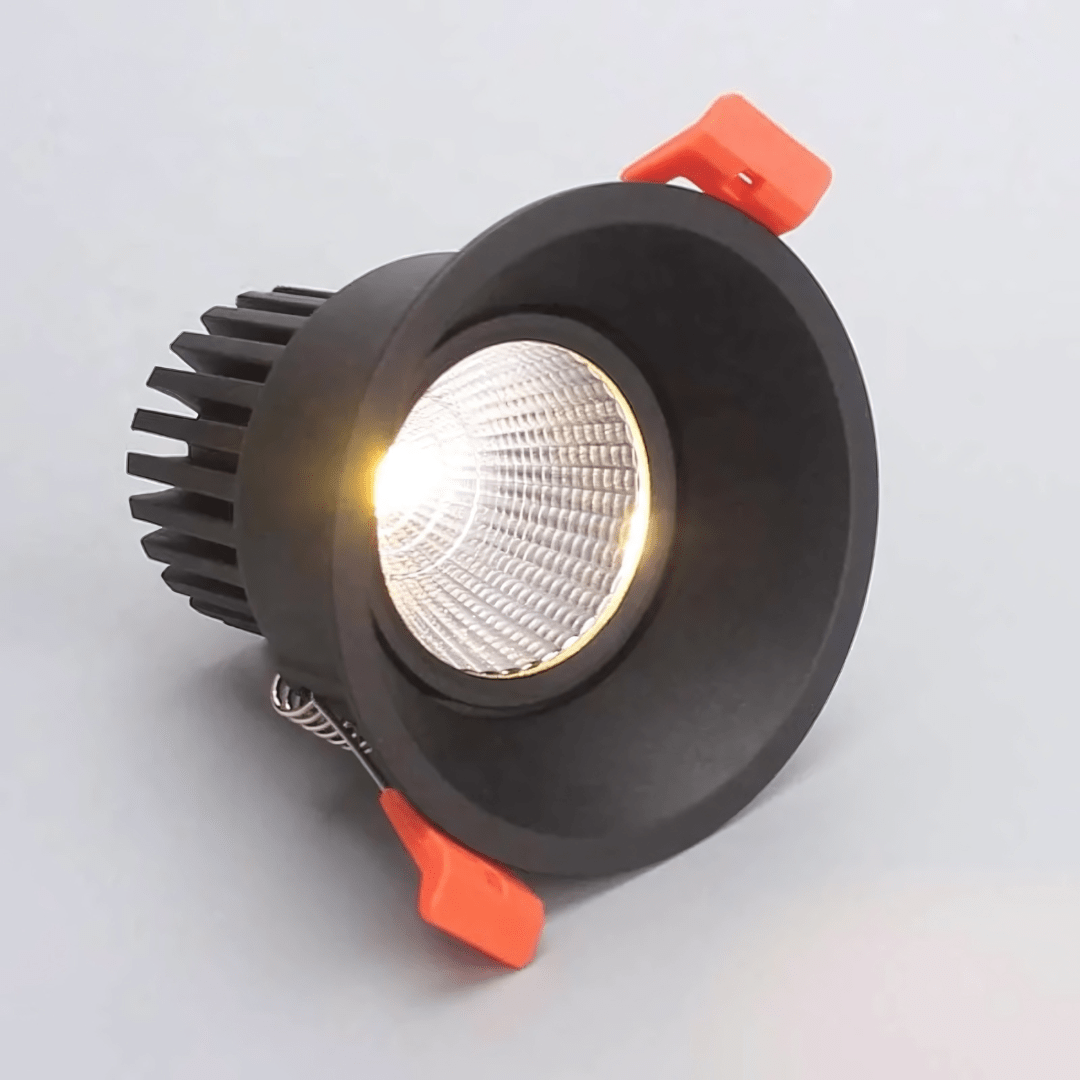 Green Earth Lighting Australia LED Downlight 12W Tri-Colour Tiltable Low Glare Dimmable LED Downlight 80mm Cut out GE8034B