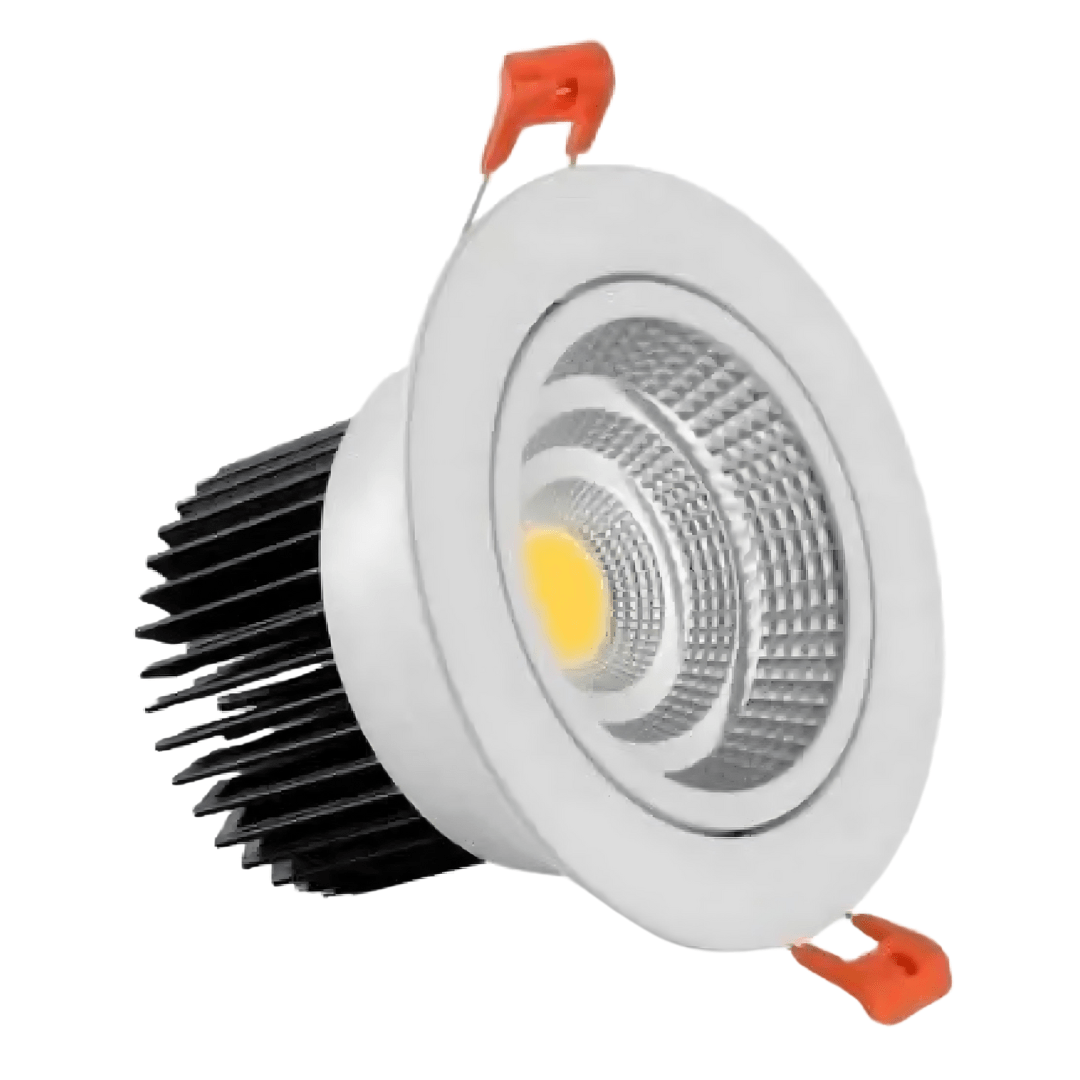 Green Earth Lighting Australia LED Downlight 35W COB Tilt Tri Colour Dimmable LED Downlight 150mm cut out GE8035WH