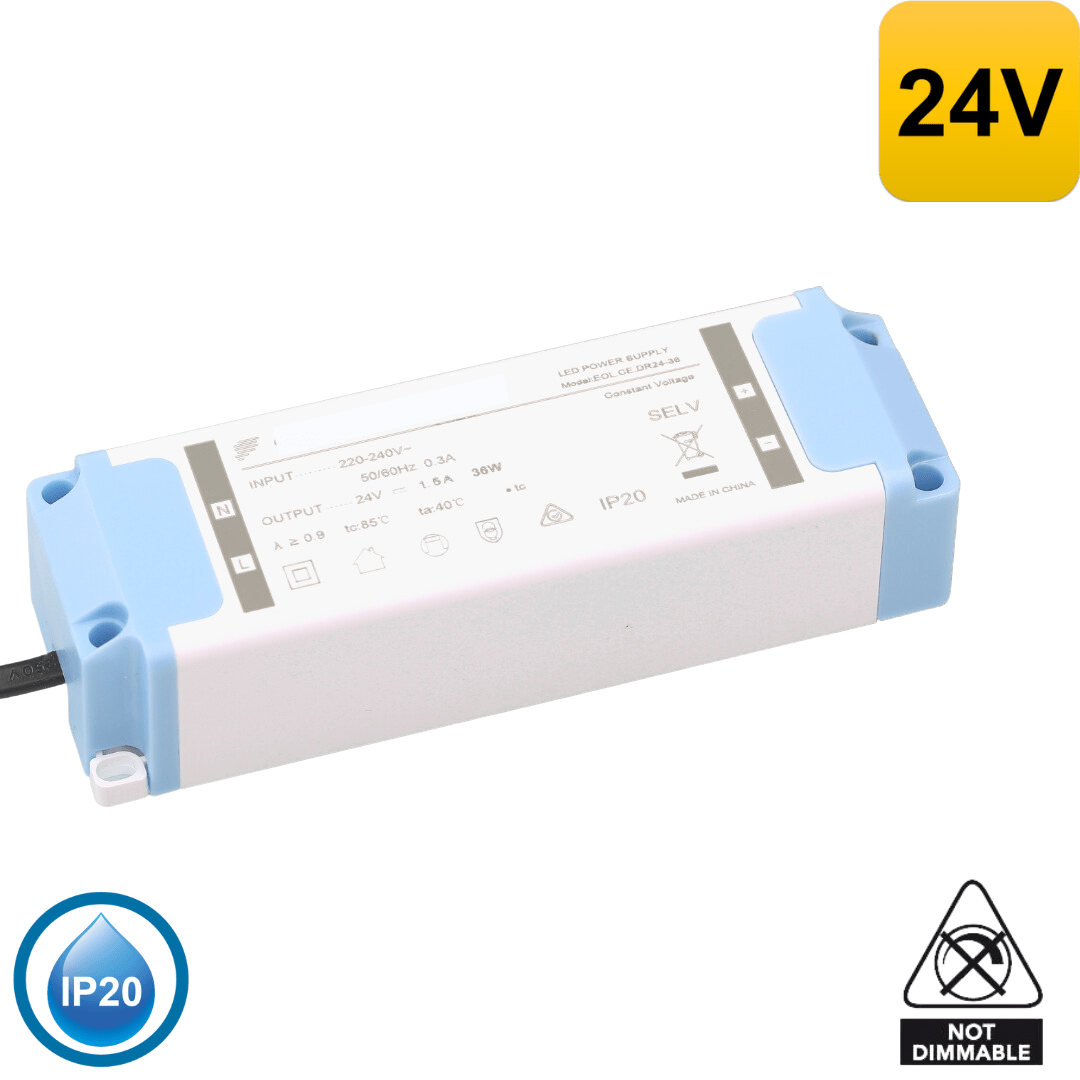 Green Earth Lighting Australia Led Driver 24V 150W CONSTANT VOLTAGE NON DIMMABLE IP20 LED DRIVER 9667-24V150W