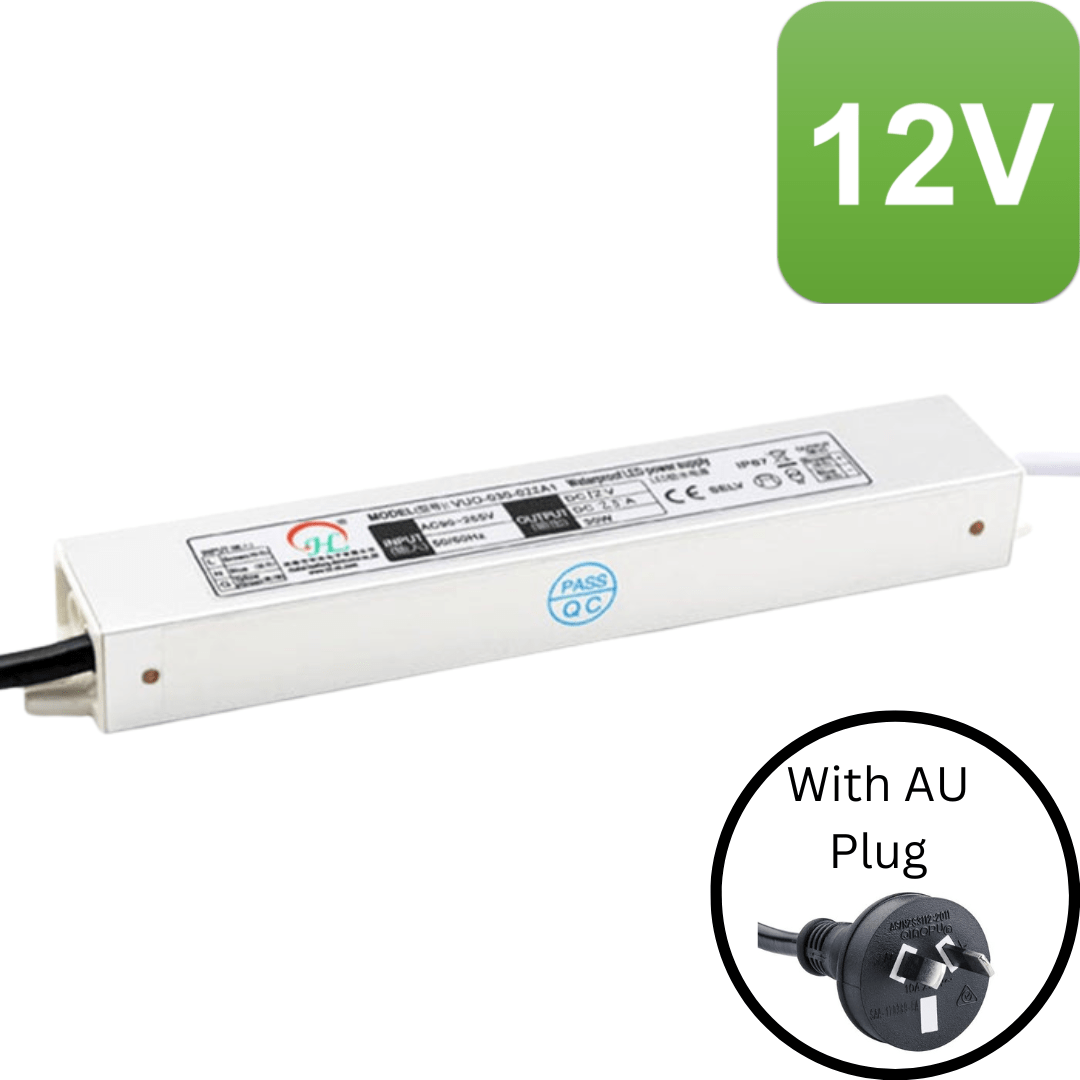 Green Earth Lighting Australia Led Driver 12Vdc 30W CONSTANT VOLTAGE NON DIMMABLE IP67 LED DRIVER 9652-12V30W