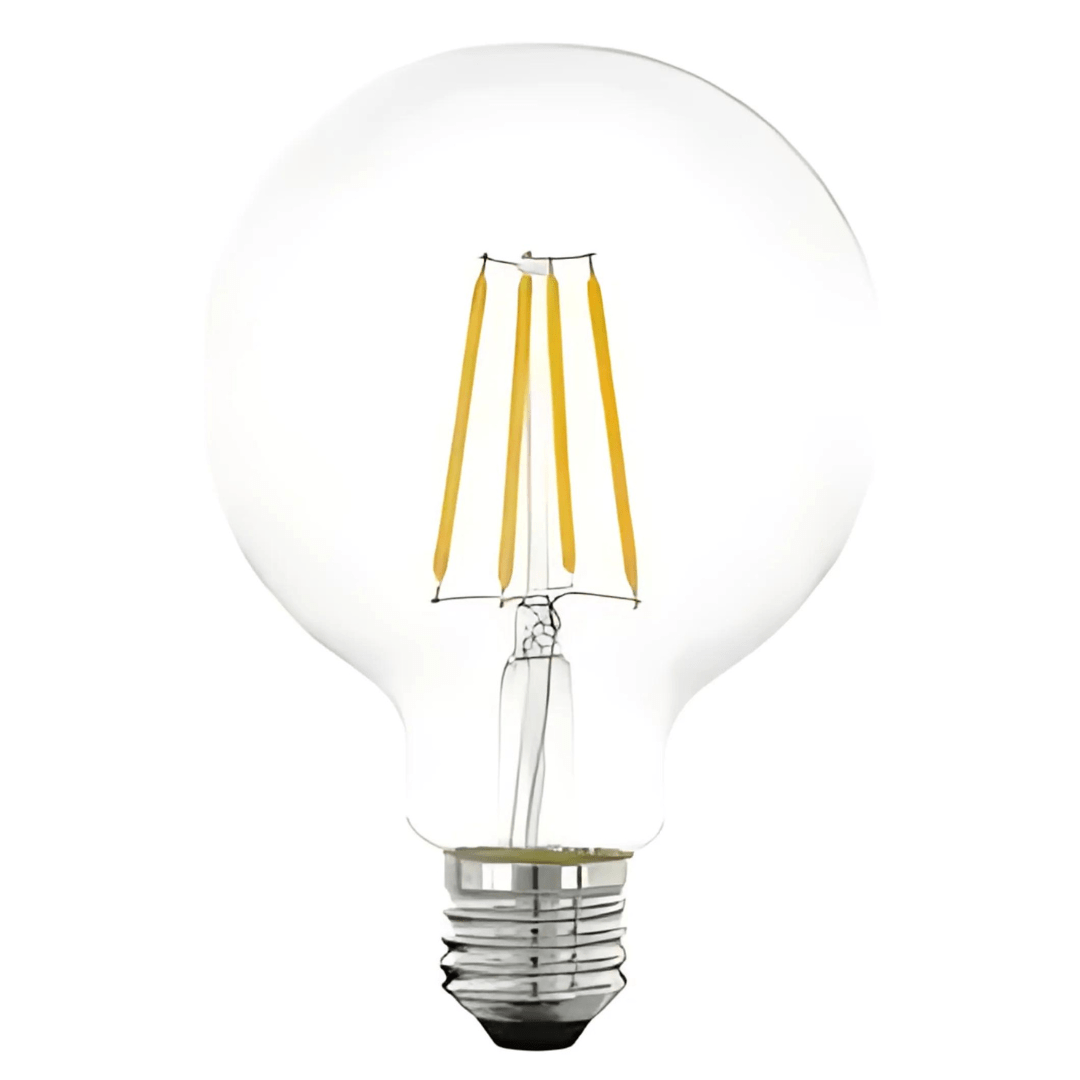 Green Earth Lighting Australia LED Light Bulbs 6W 600lm E27 2700K Clear Non Dimmable LED G95 G95E27WW