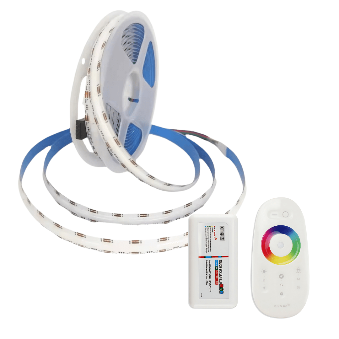 Green Earth Lighting Australia LED Strip light Custom Cut (Per meter) + RGB Controller Set 15W/m 12mm IP67 COB Flexible LED Strip Light - RGB 24158SET