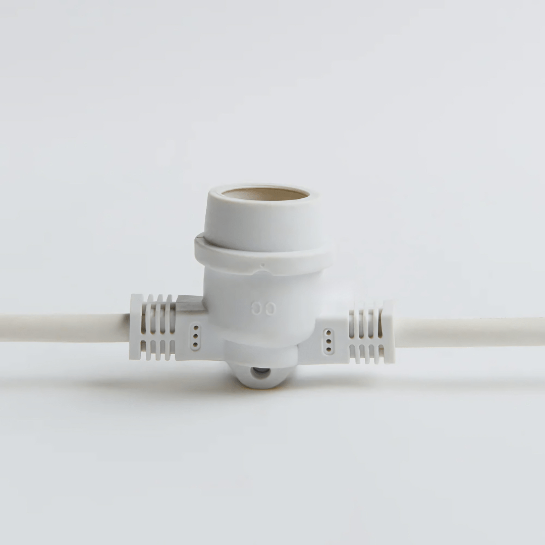 Green Earth Lighting Australia Outdoor 10 meter White IP65 Festoon Kit (Free Globes included) 10MFESKITW