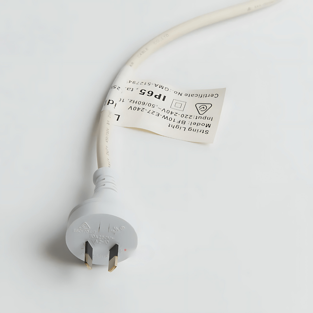 Green Earth Lighting Australia Outdoor 10 meter White IP65 Festoon Kit (Free Globes included) 10MFESKITW