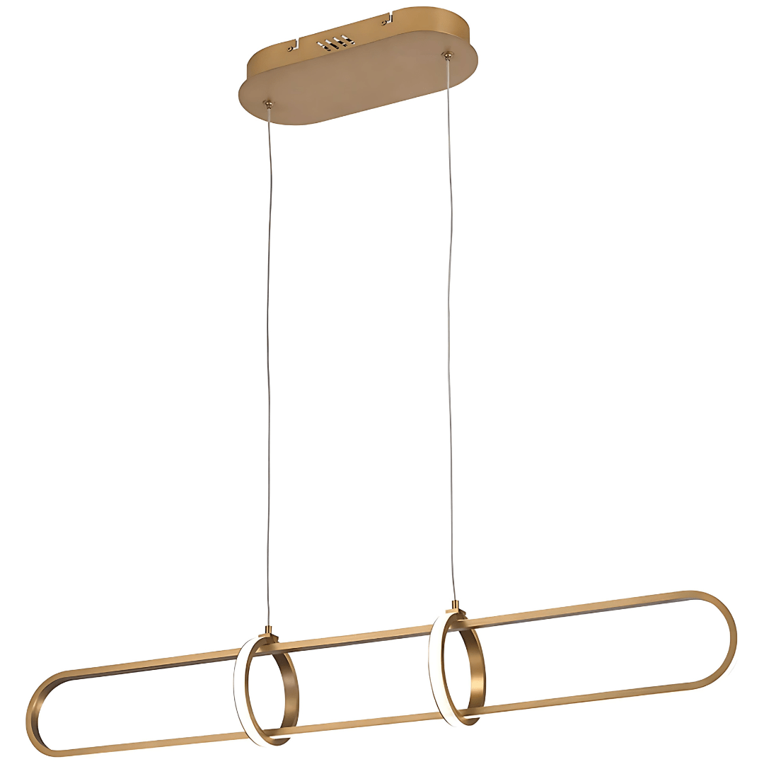 Green Earth Lighting Australia Pendant Light LEXINGTON Matte Gold 1200mm 25W Tri-Colour LED Pendant Light GE636/B/1200