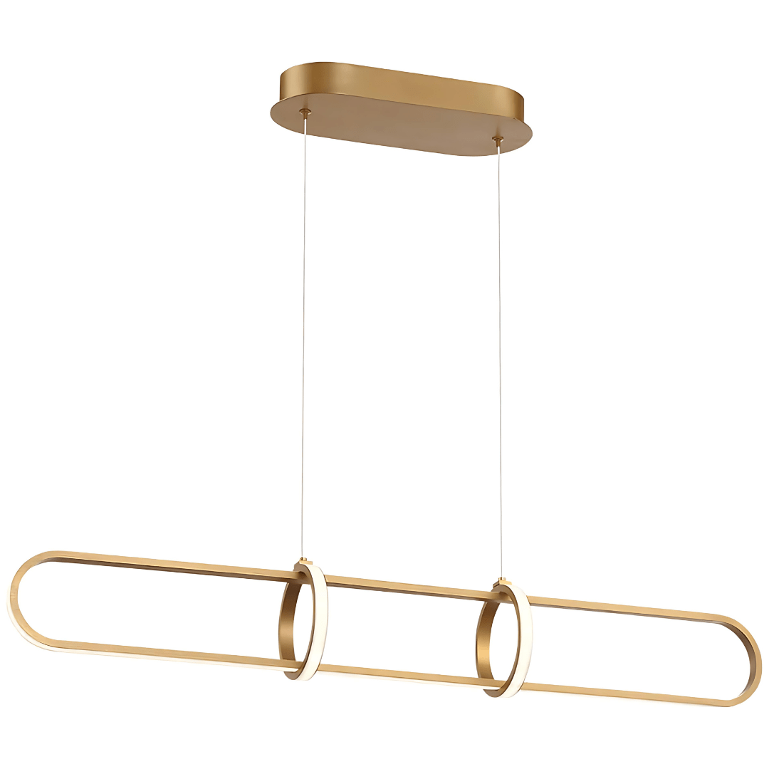 Green Earth Lighting Australia Pendant Light LEXINGTON Matte Gold 1200mm 25W Tri-Colour LED Pendant Light GE636/B/1200