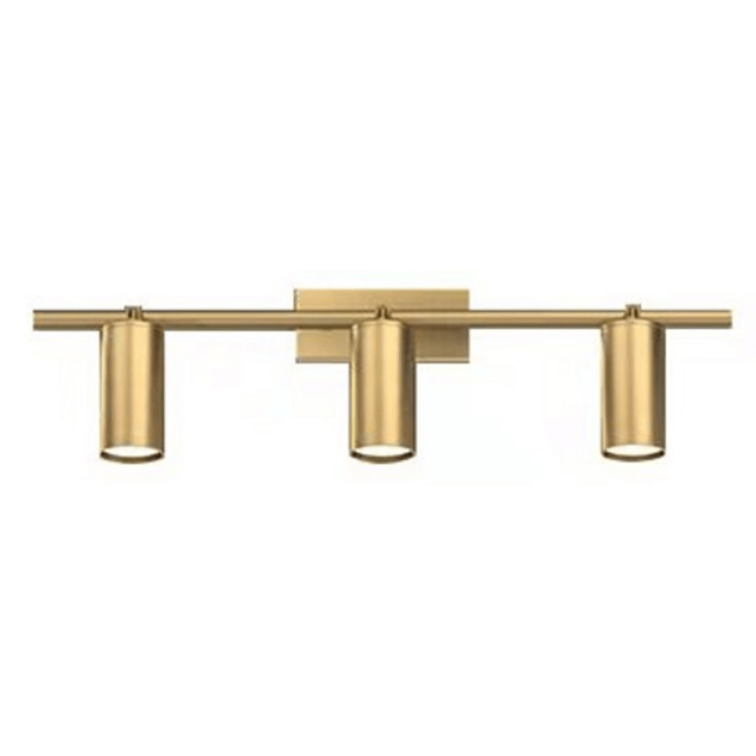 Green Earth Lighting Australia Spotlight STÄLLE Matt Gold 18W 560mm Tri-Colour LED 3 Light Bar Spotlight QL3832/3/G