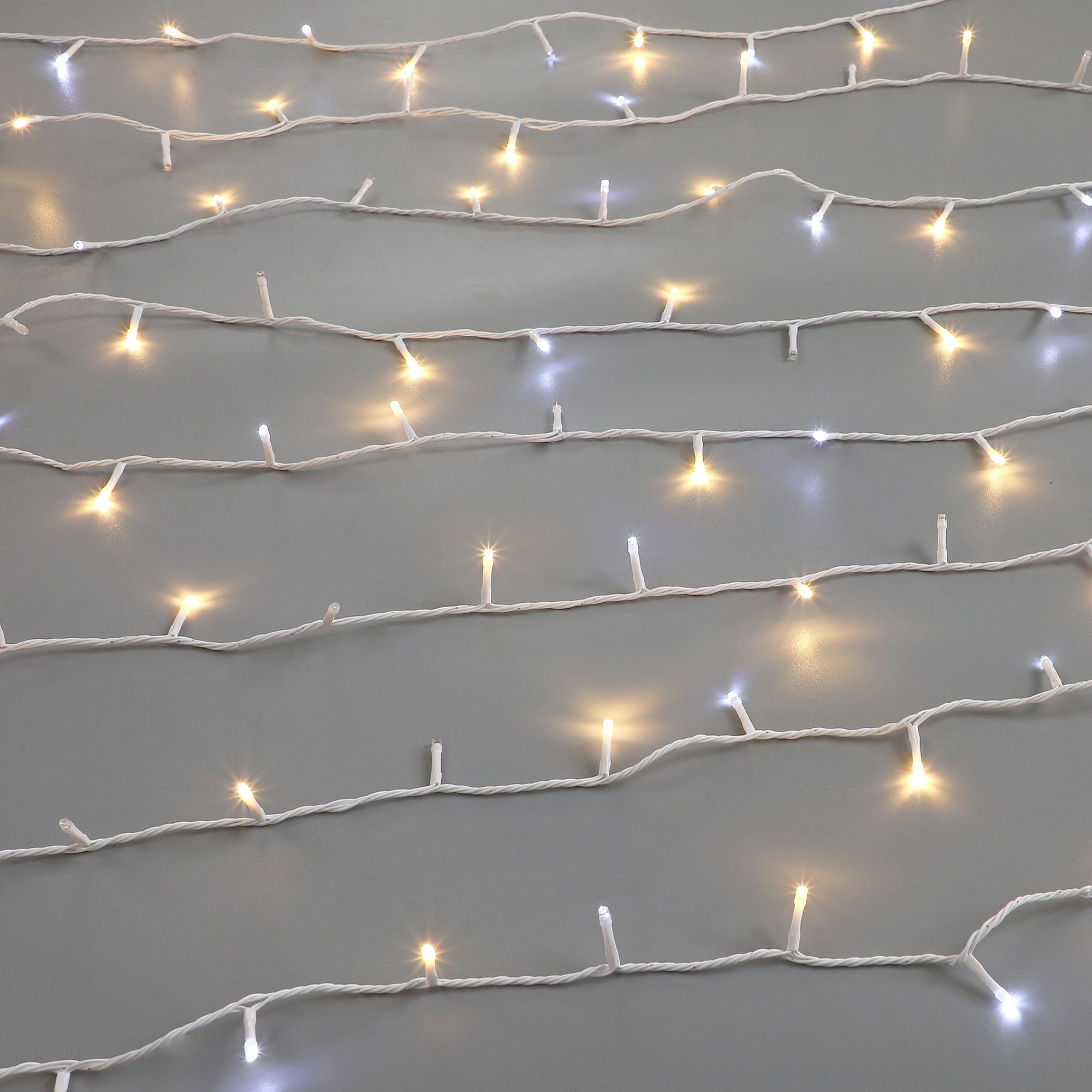 Green Earth Lighting Australia String Light Warm White + White Flicker 400 Sparkle LED Connectable String Light LLS400WWWC
