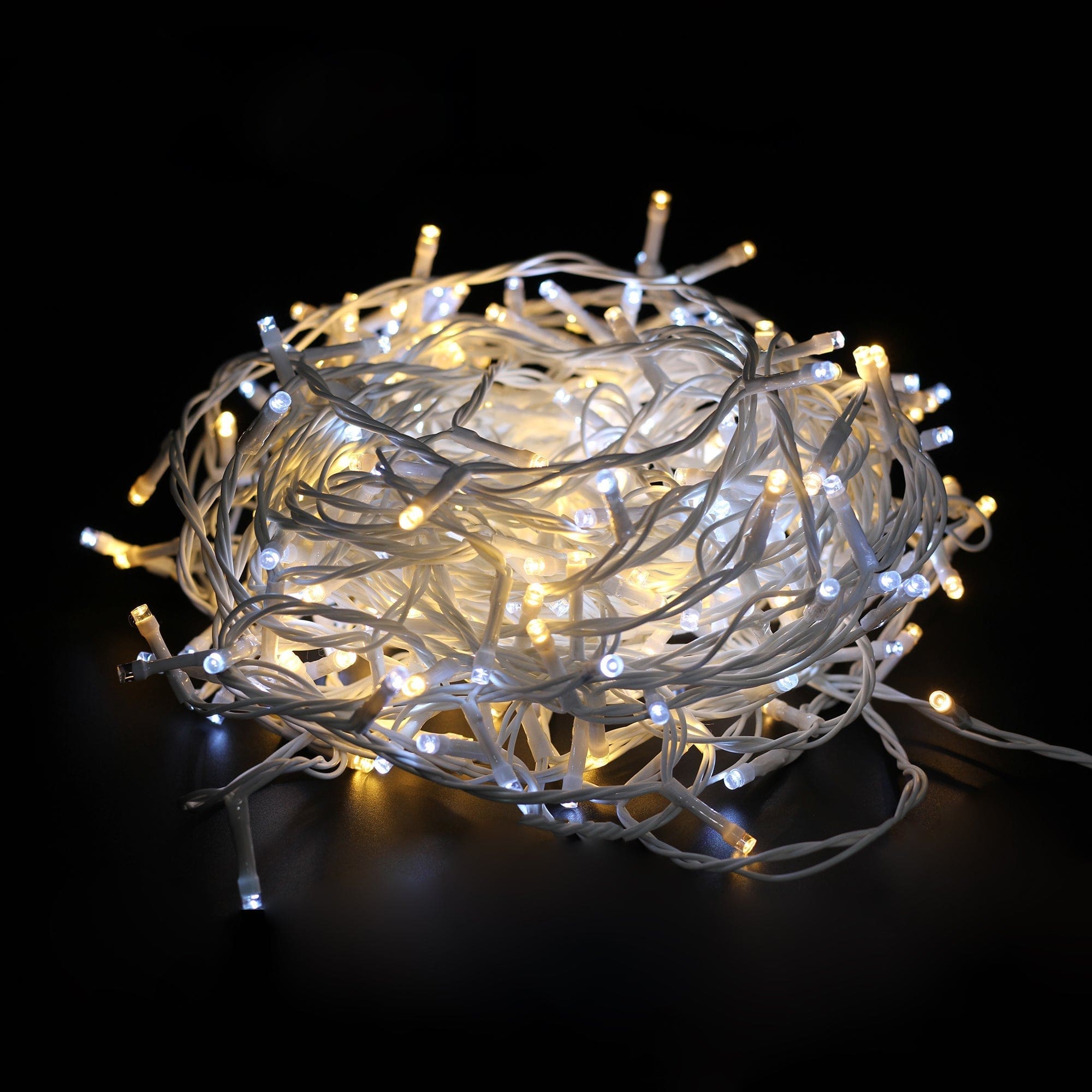 Green Earth Lighting Australia String Light Warm White + White Flicker 400 Sparkle LED Connectable String Light LLS400WWWC