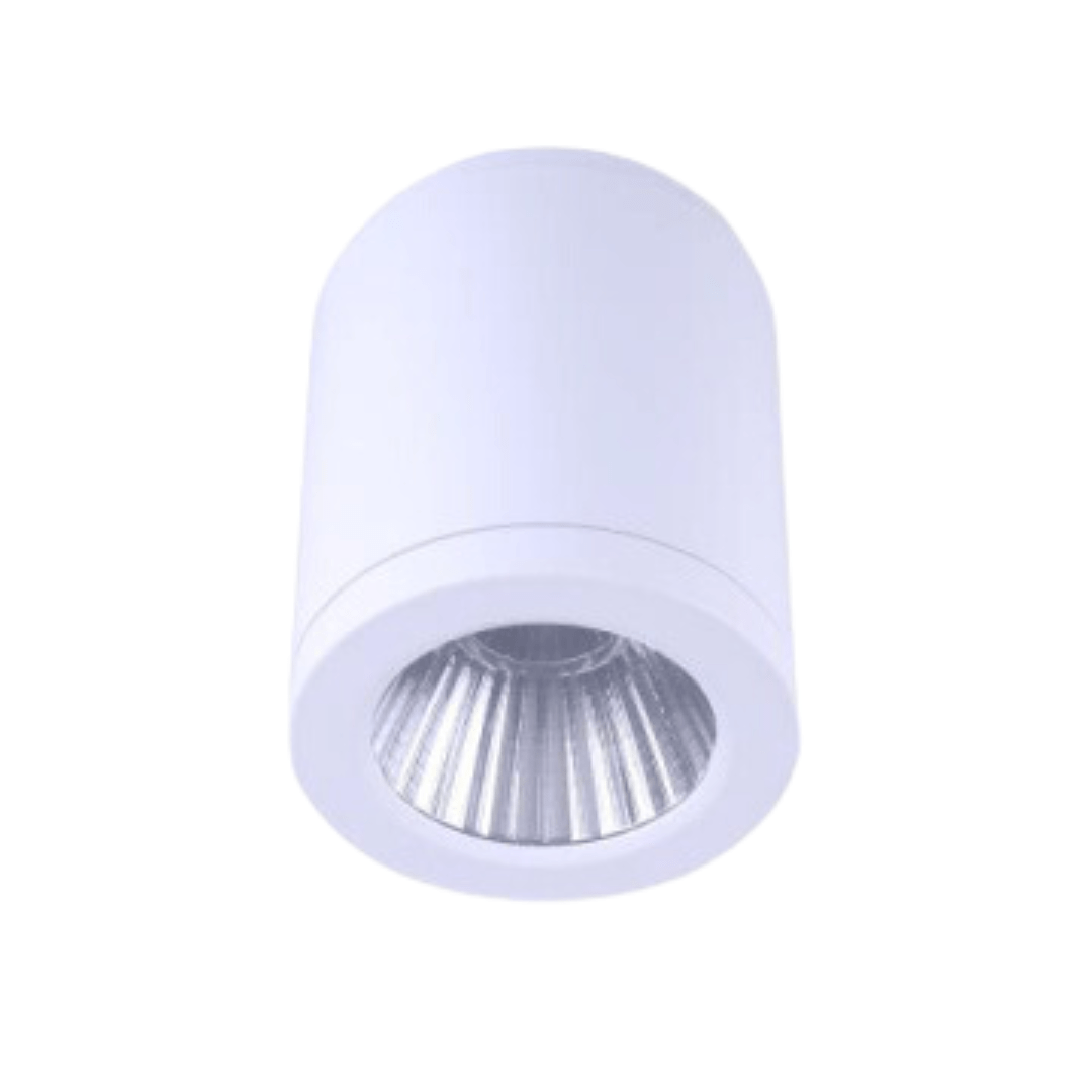 Green Earth Lighting Australia surface mount downlight White Surface Mount Tri-Colour 90mm Dimmable LED Downlight QL8036/WH