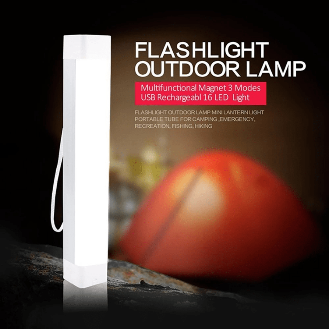 Greenearth Camping Torch HandyX Super Bright white LED emergency/camping light with magnetic feet and clever hooks HANDYX