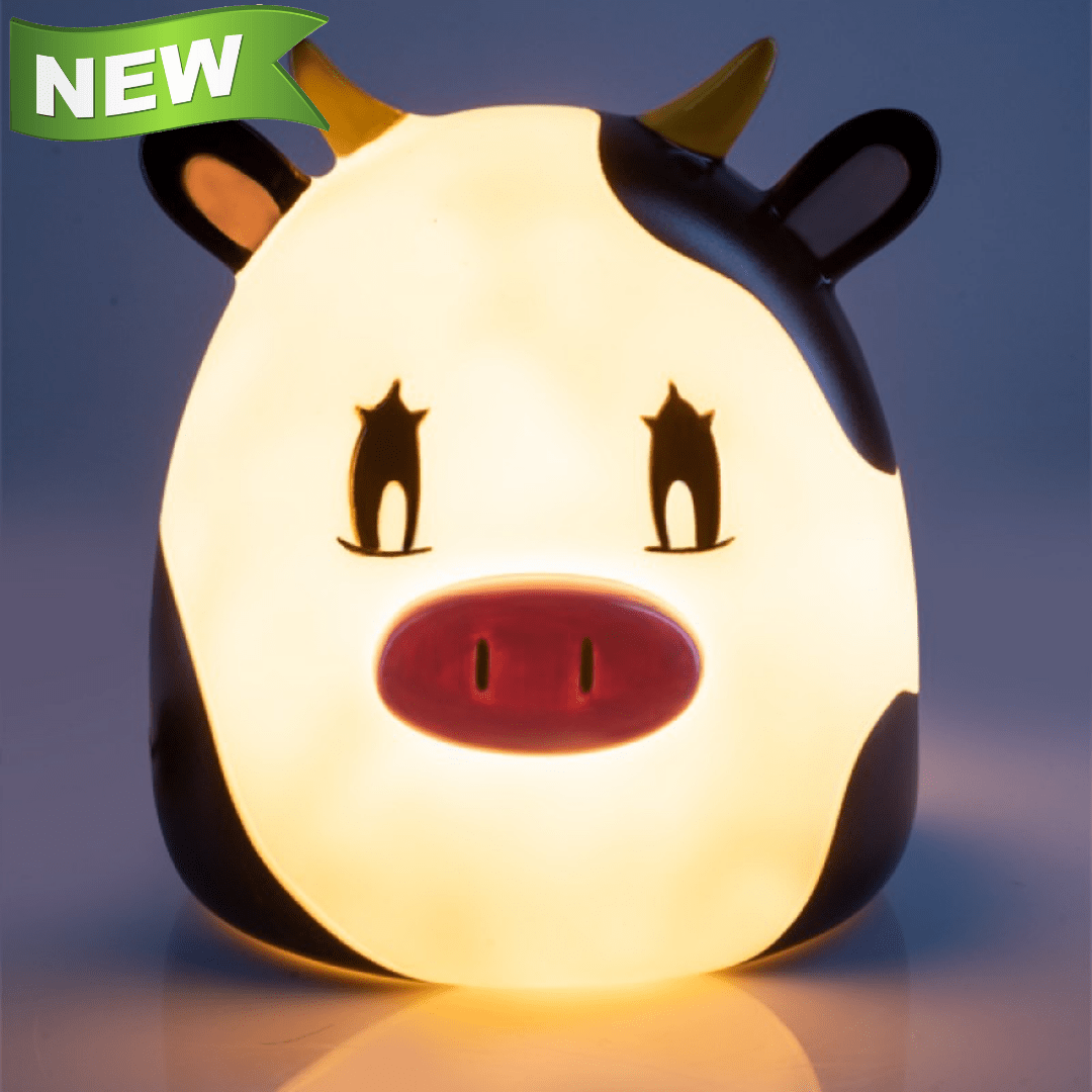 Greenearth Children’s Table Lamp Smoosho's Pals Cow Table Lamp Night Light XW-SPTL/CO