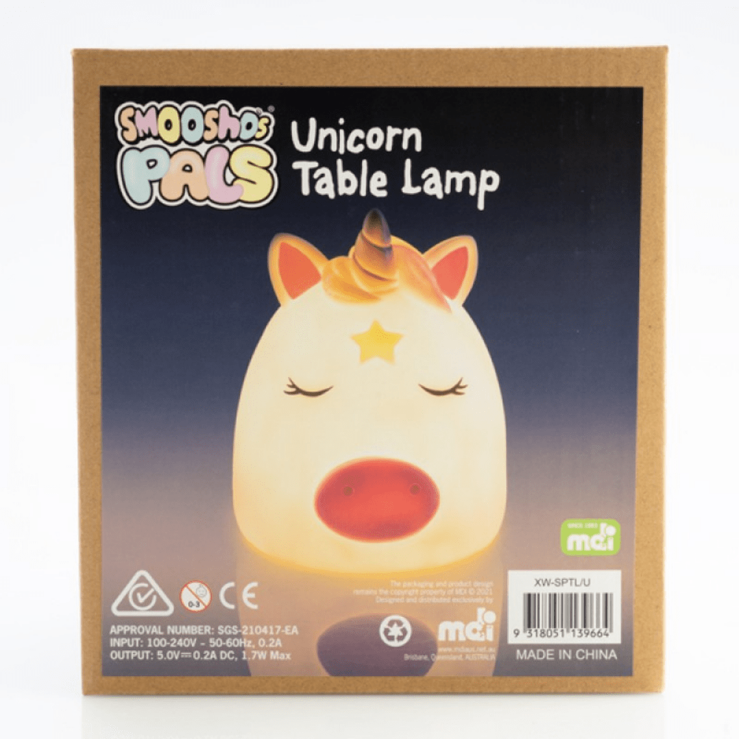 Greenearth Children’s Table Lamp Smoosho's Pals Unicorn Table Lamp Night Light XW-SPTL/U