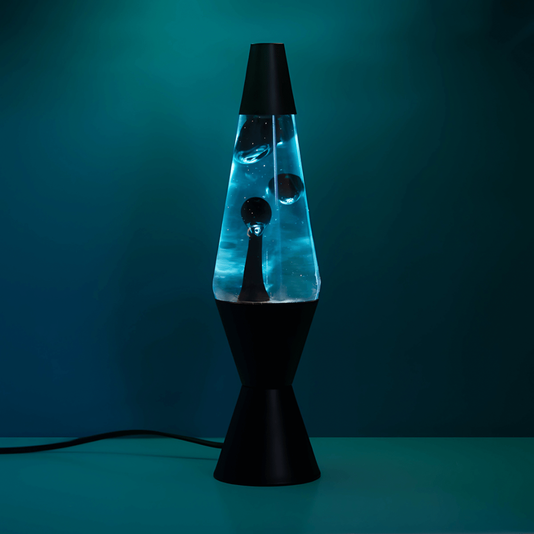Green Earth Lighting Australia Lava Lamp Lava Lamp Diamond Motion Black Blue - 37cm Tall 596579